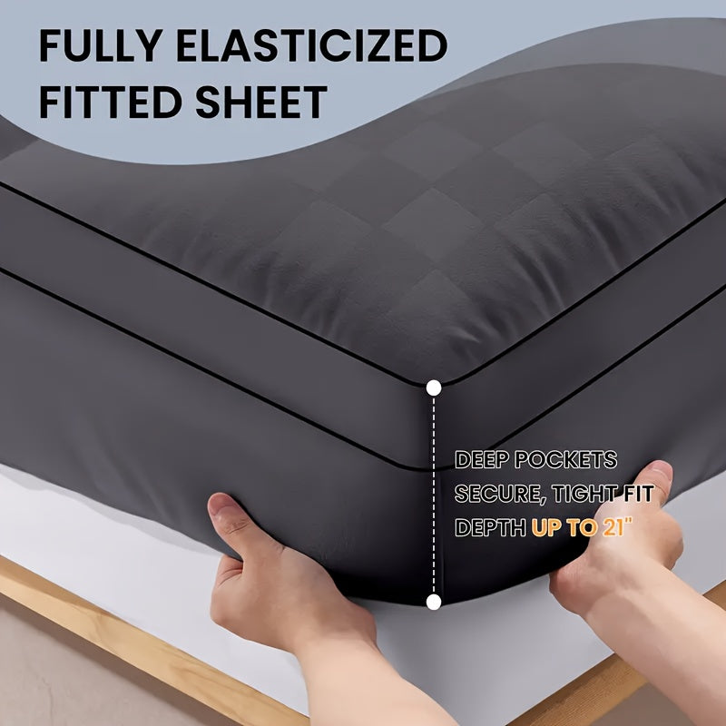 Cooling Bamboo Mattress Topper Breathable Soft and Comfortable Pad