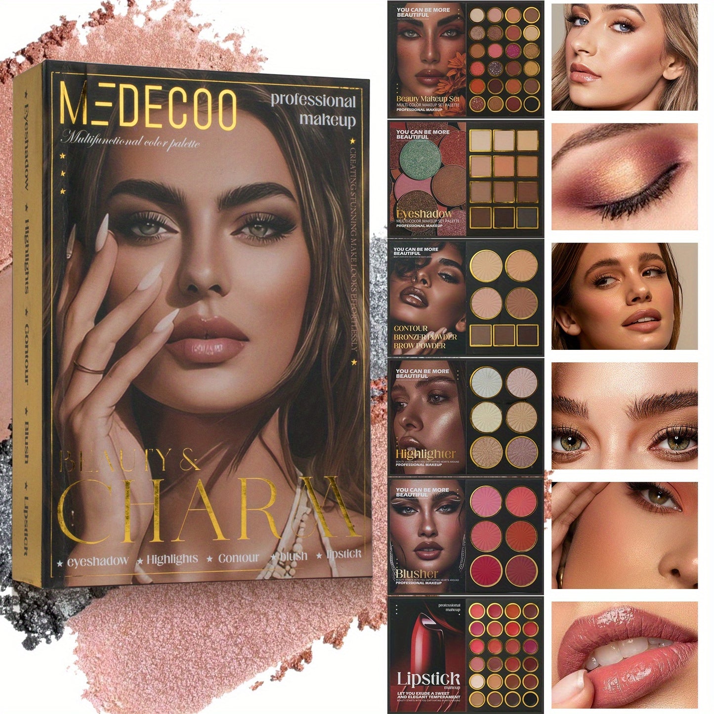 Multi Function Makeup Palette Eyeshadows Lip Glosses