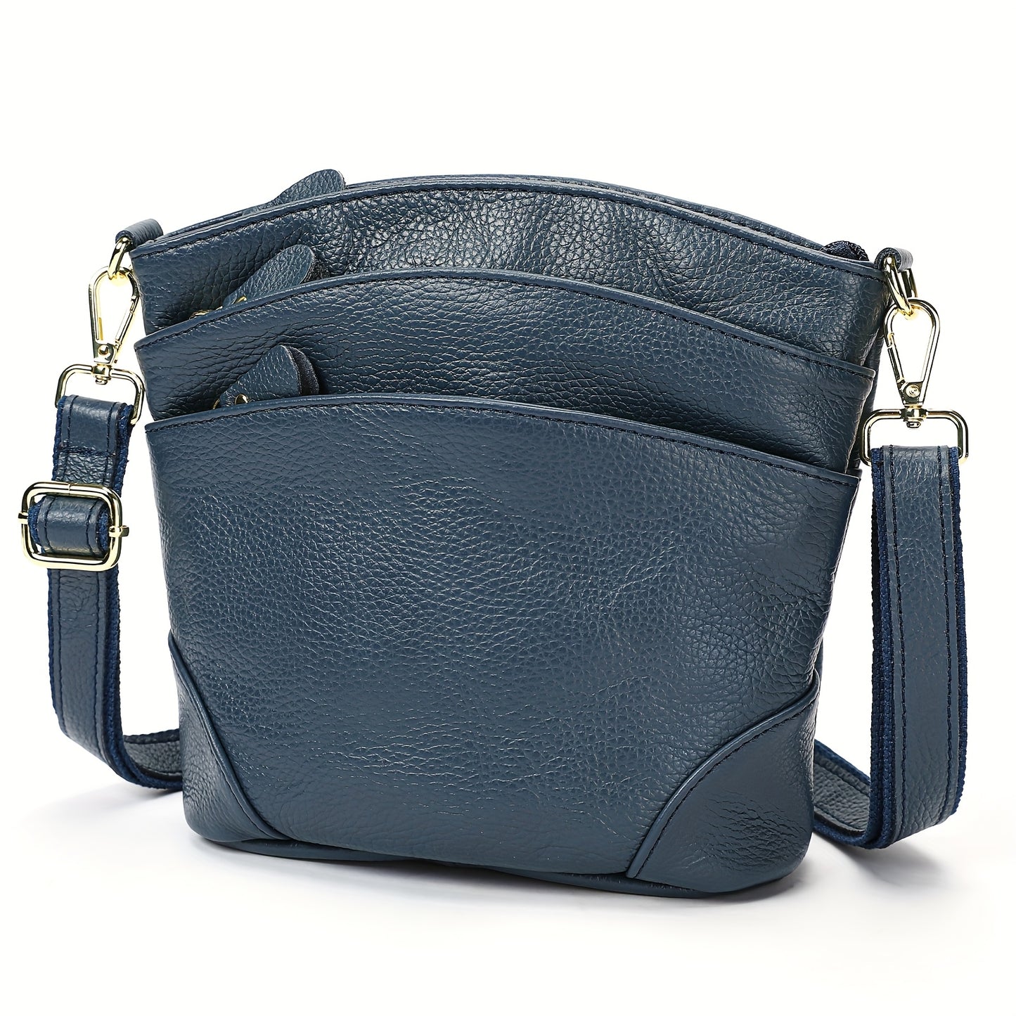 Premium Genuine Leather Crossbody Bag With Ample Storage