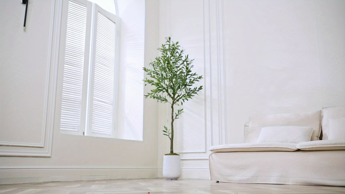 Vitalismod Artificial Olive Tree Indoor Potted Home Decor
