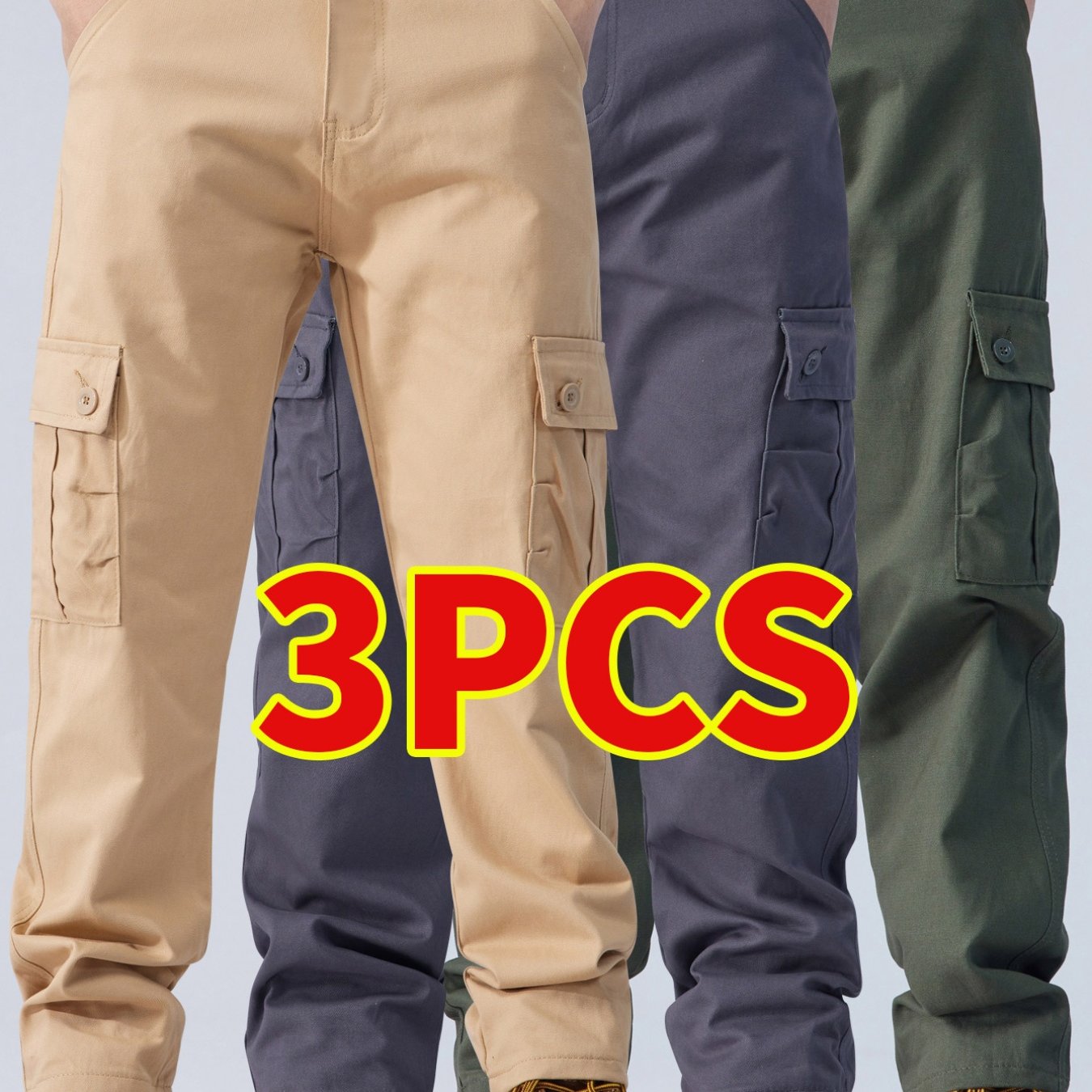 Mens Formal And Casual Pants Regular Fit Straight Leg