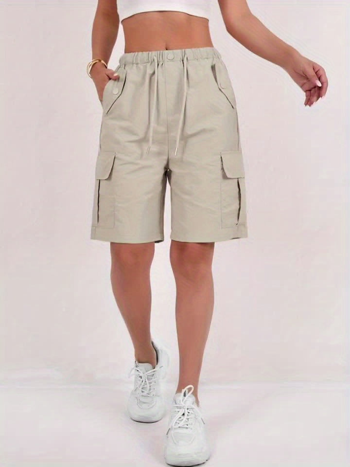 Women Lightweight Quick Dry Cargo Shorts With Multi Pocket