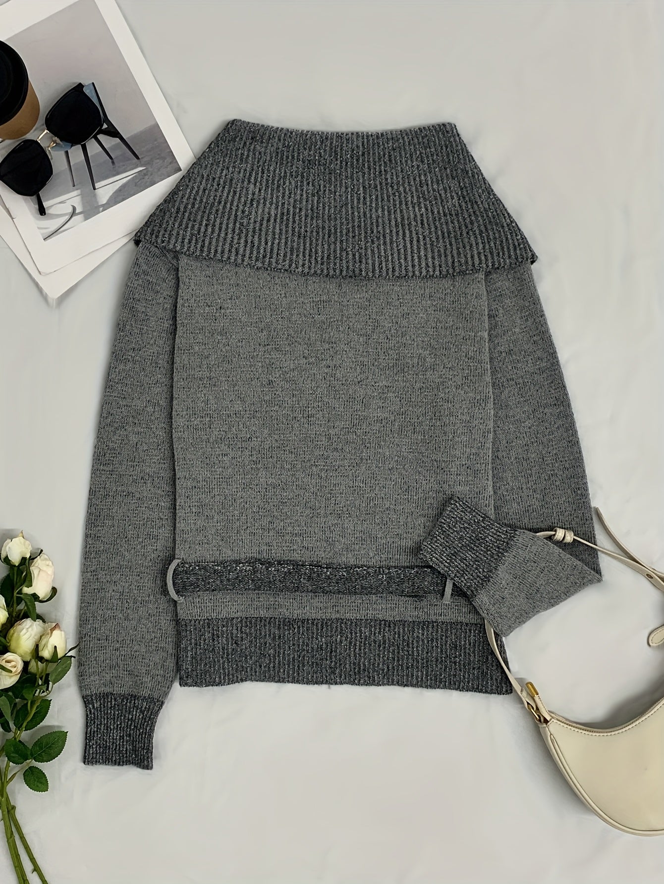 Stretch V Neck Cardigan Womens Office Wear Everyday