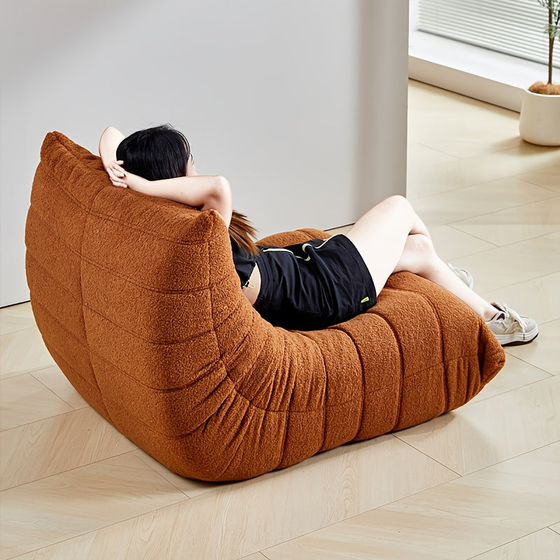 Comfortable Upholstered Bean Bag Chair Modern Floor Sofa
