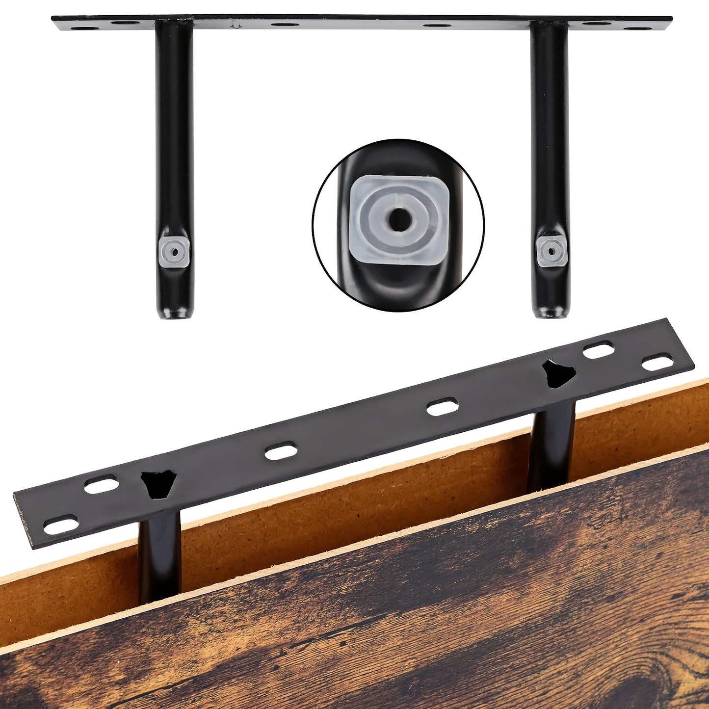 Rustic Floating Wall Shelves with Invisible Brackets for Decor