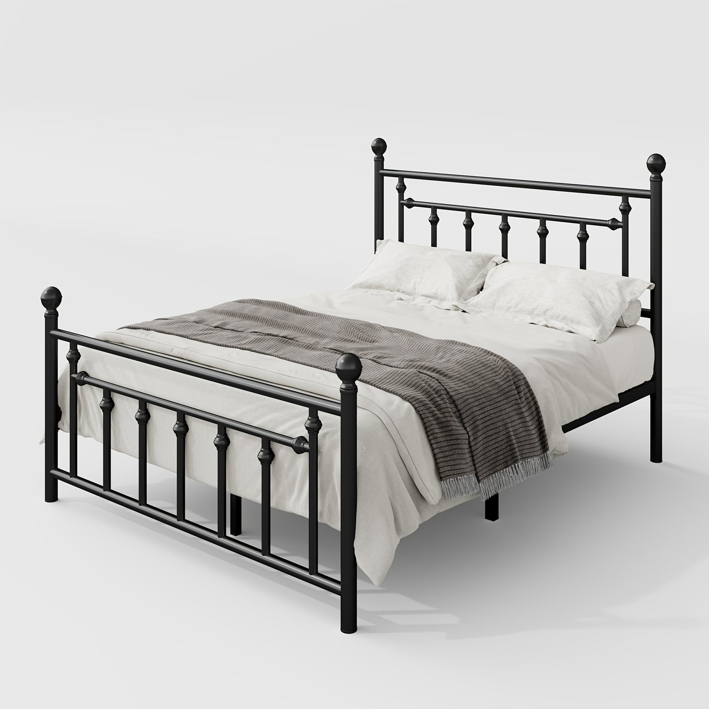 Weeway Modern Metal Platform Bed Frame with Under Bed Storage