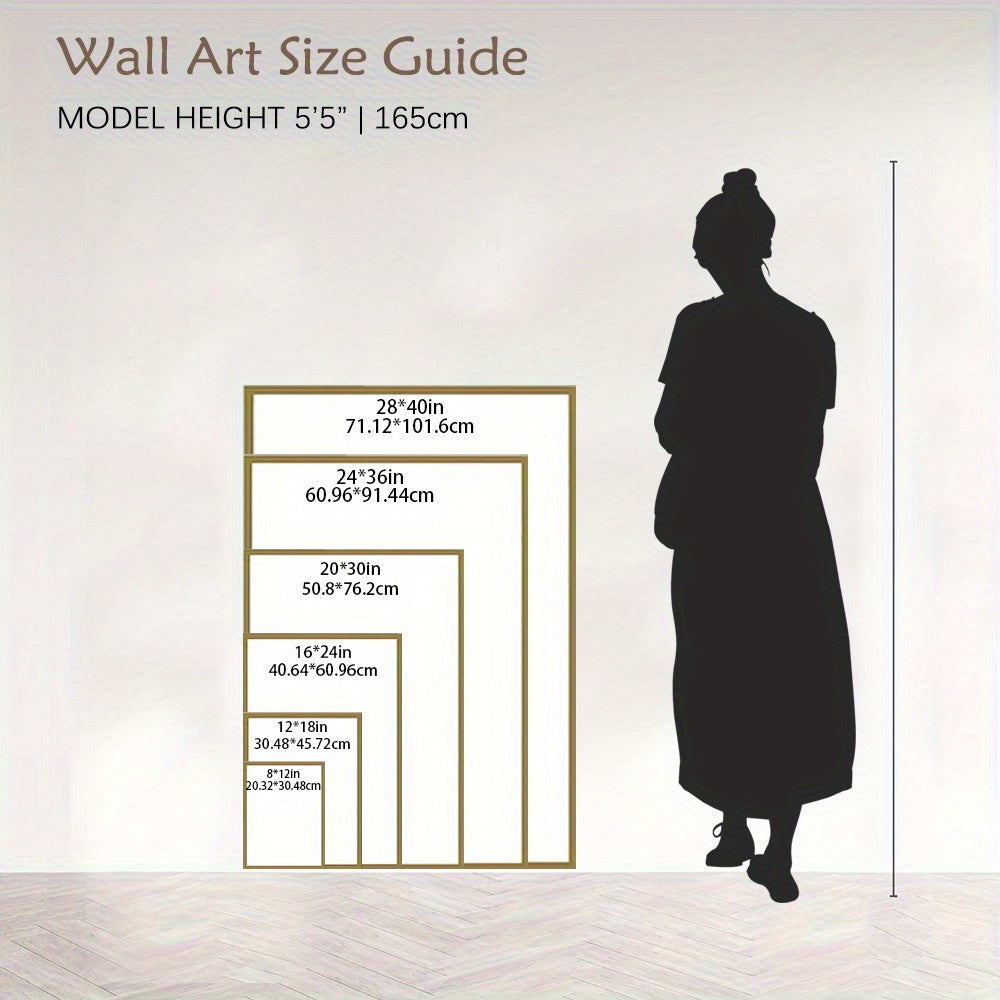 Wrapped Wood Frame Abstract Wall Art Trio Positive Quotes