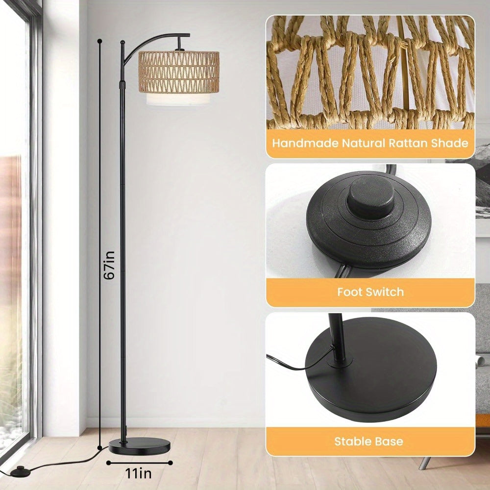 SUCOLITE Arc Floor Lamp With App Remote Dimmable Led