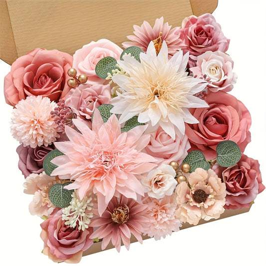 Everlasting Artificial Flowers Dahlias And Roses For Decor
