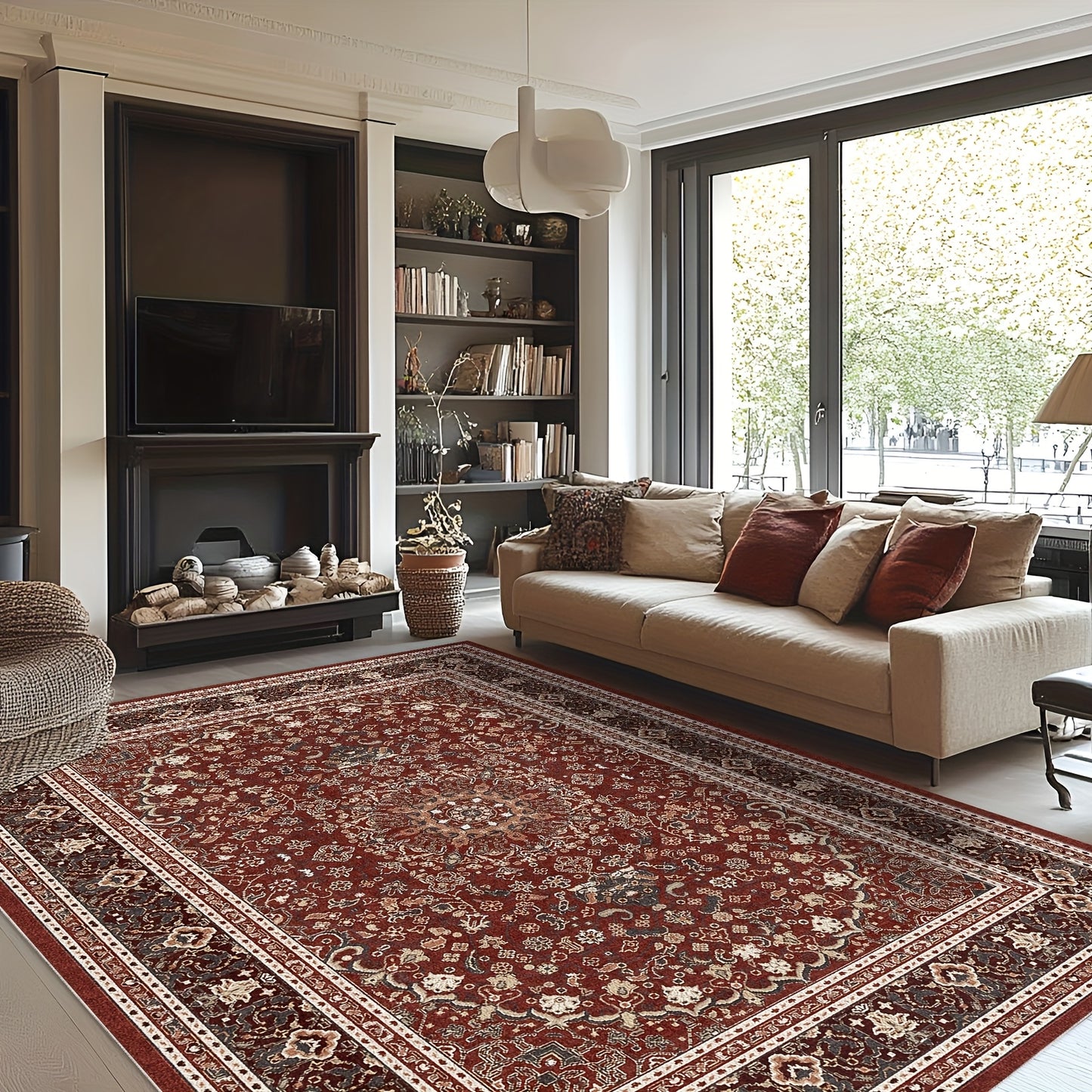 Bluebow Boho Moroccan Area Mat Machine Washable Low Pile