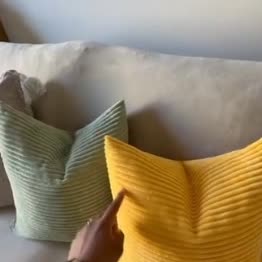 Bocwre Bohemian Corduroy Pillow Covers 4pc Zipper Washable