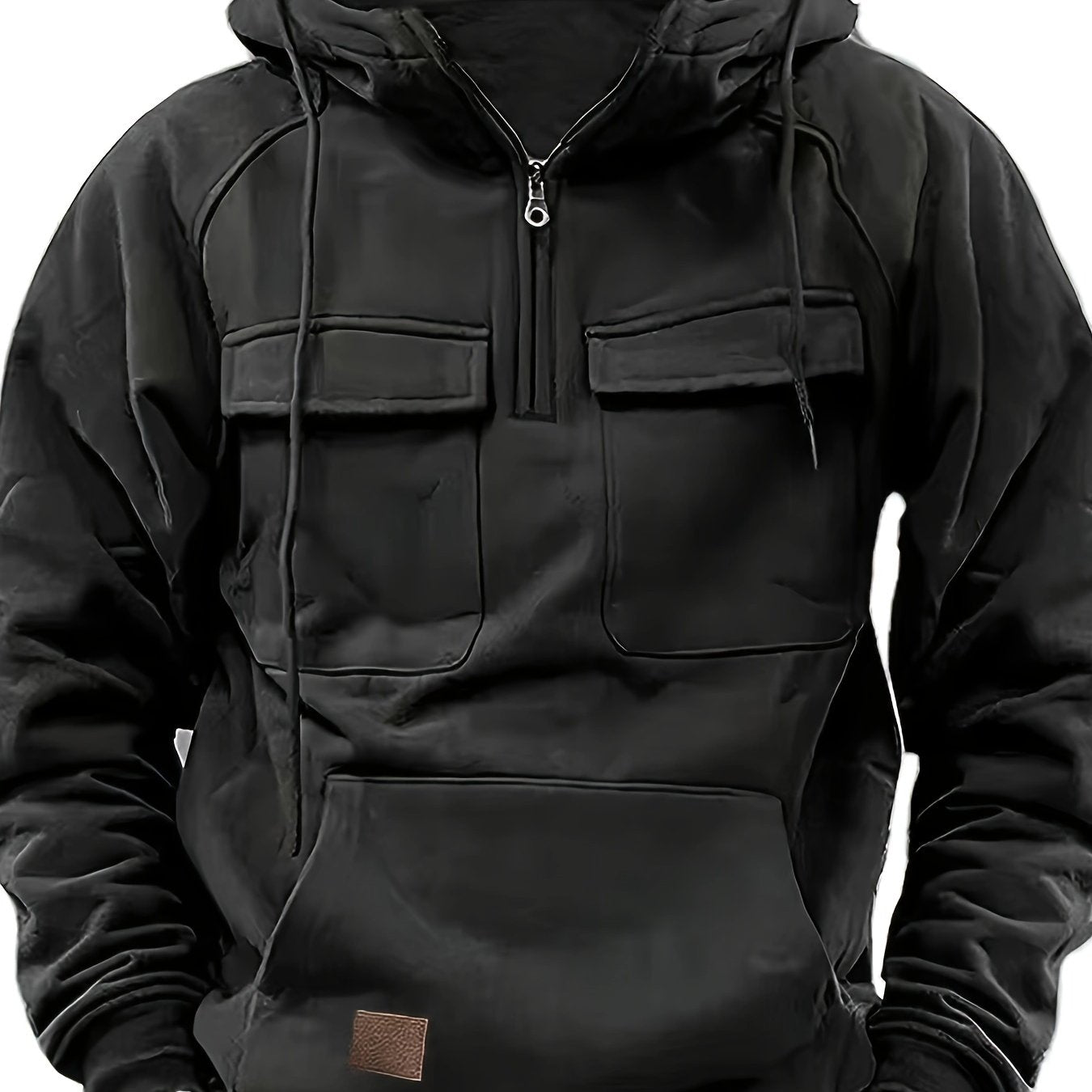 Men's Hooded Sweatshirt With Multi Pocket Design Gift