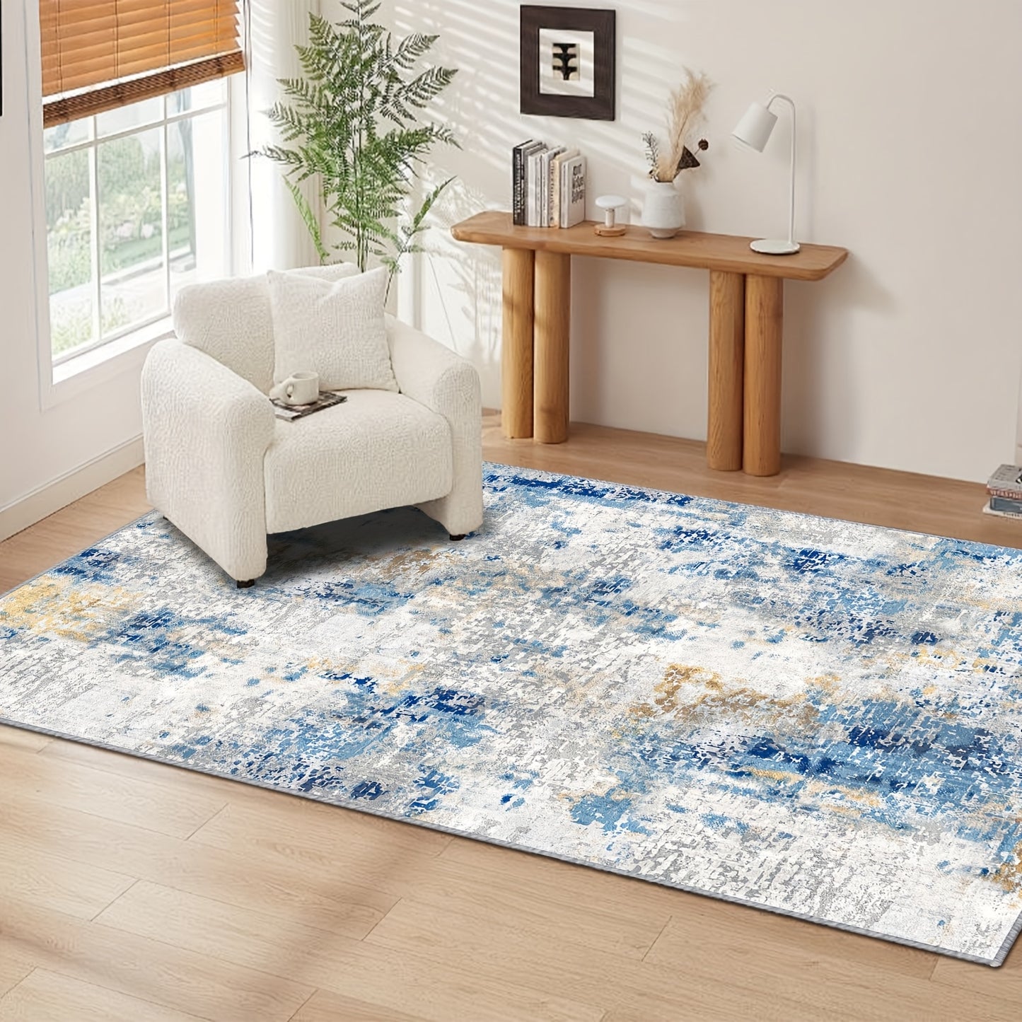 Bluebow Boho Moroccan Area Mat Machine Washable Low Pile