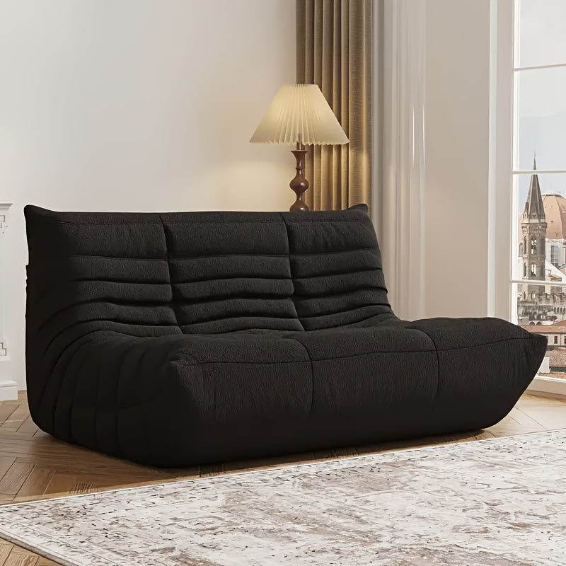 Comfortable Upholstered Bean Bag Chair Modern Floor Sofa