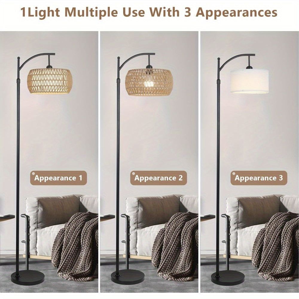 SUCOLITE Arc Floor Lamp With App Remote Dimmable Led