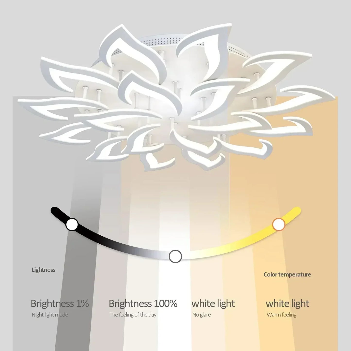 Taonuanshu Modern Acrylic Swallow-Tailed Ceiling Light