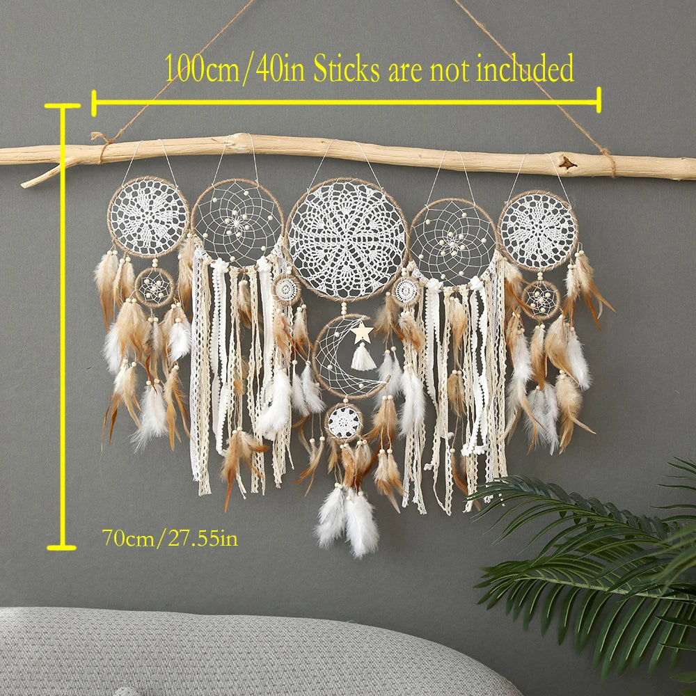Dromenvanger Bohemian Dreamcatcher Set Wall Hanging