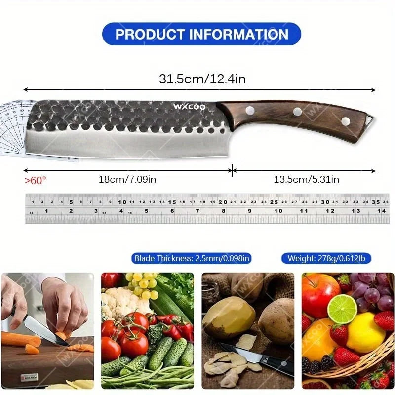 Stainless Steel Forged Chef Knife Set Kitchen For Cooking