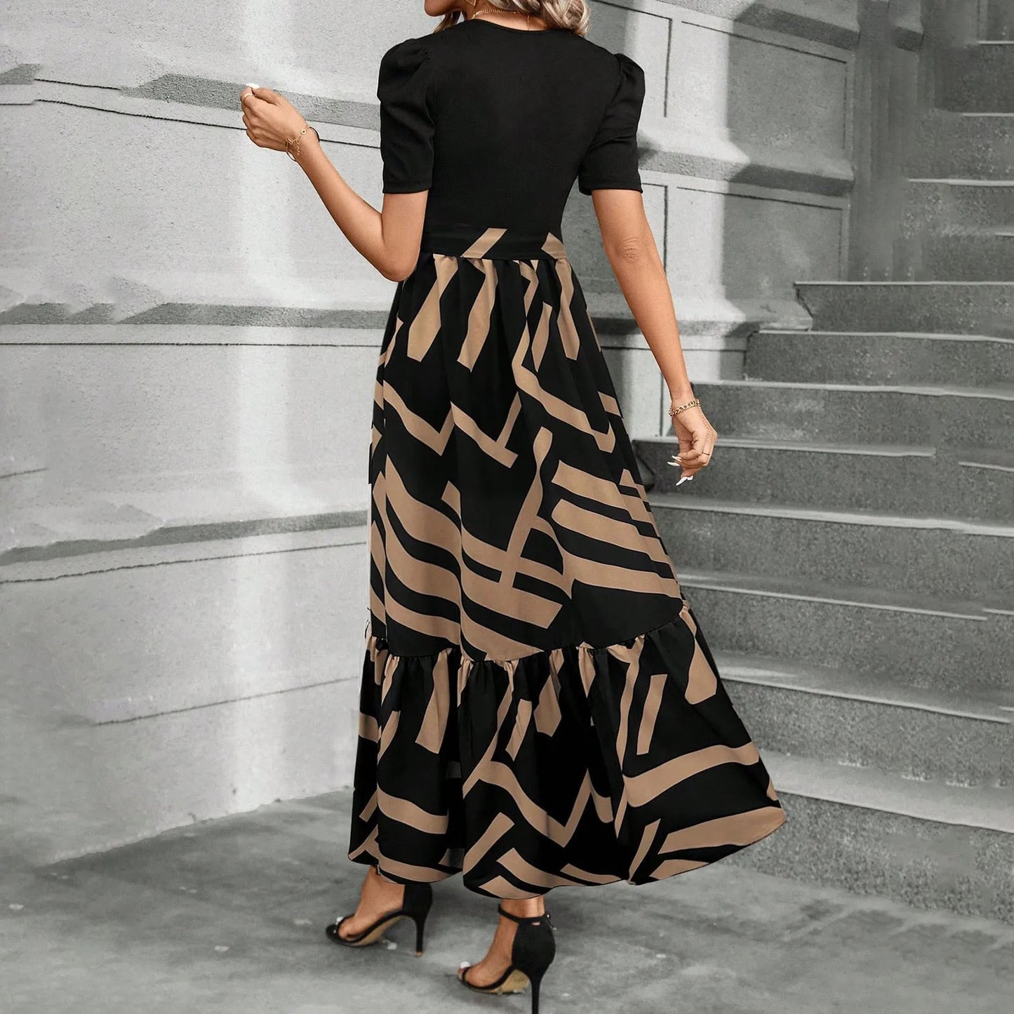 ISHOWTIENDACN Spring Elegant Womens Dress Bow Tie Waist