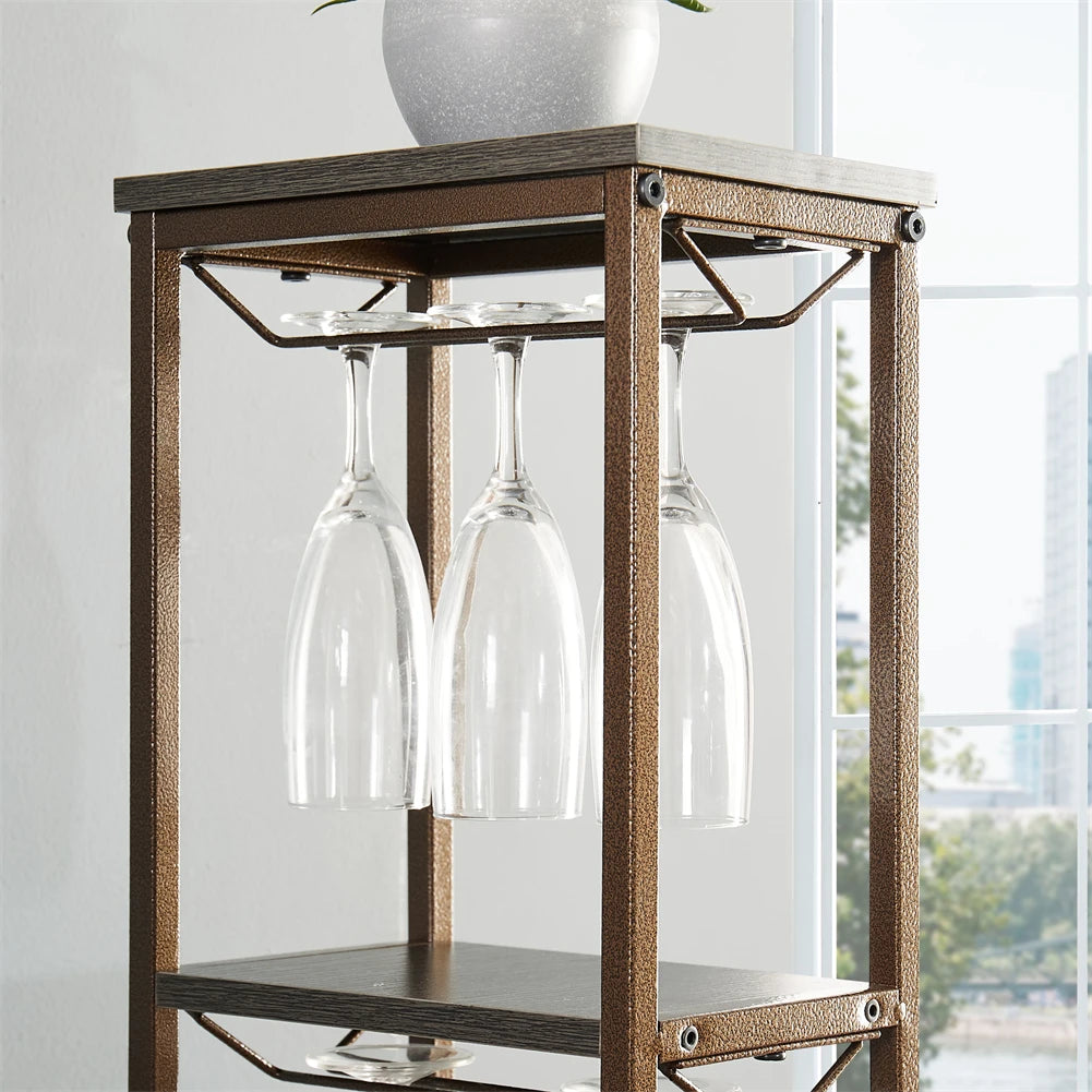 Hign Concerned Floor Wine Rack 11 Bottle 5 Tier Display