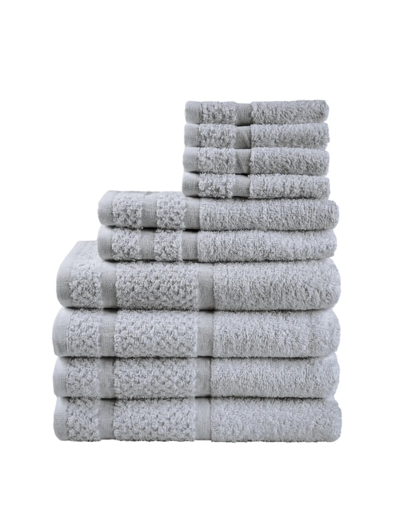 Premium Cotton Towel Set 10 Piece Ultra Soft Durable
