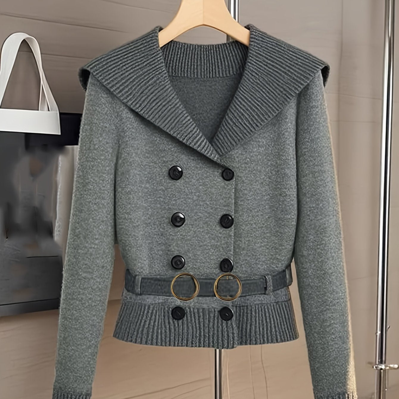 Stretch V Neck Cardigan Womens Office Wear Everyday