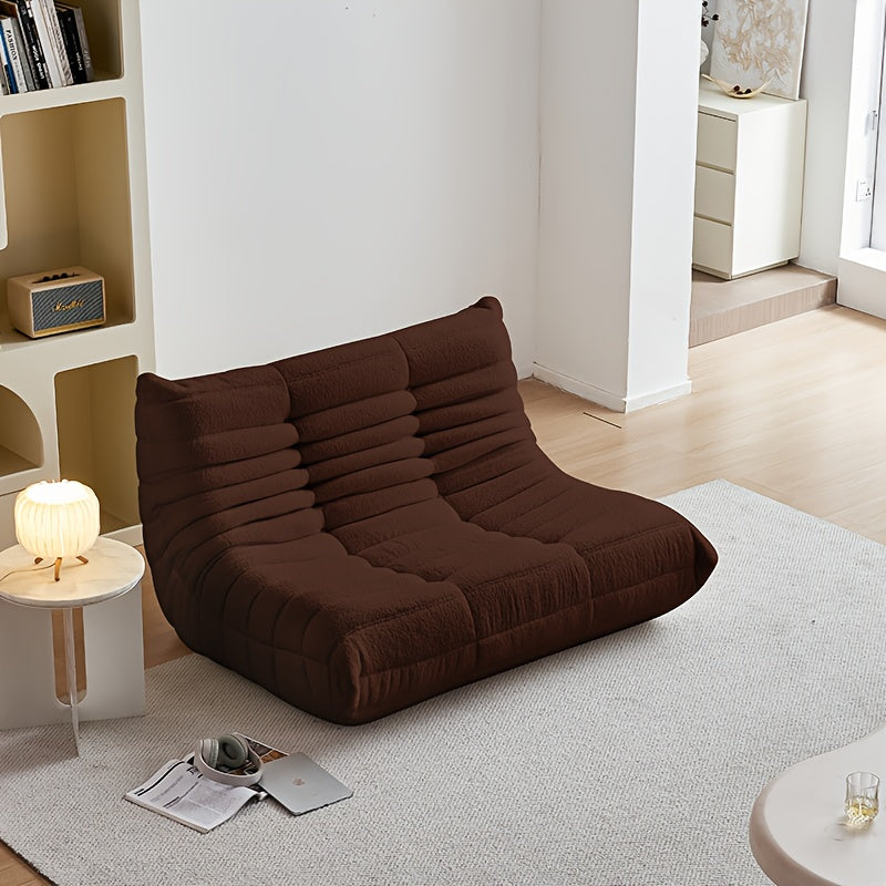 Comfortable Upholstered Bean Bag Chair Modern Floor Sofa