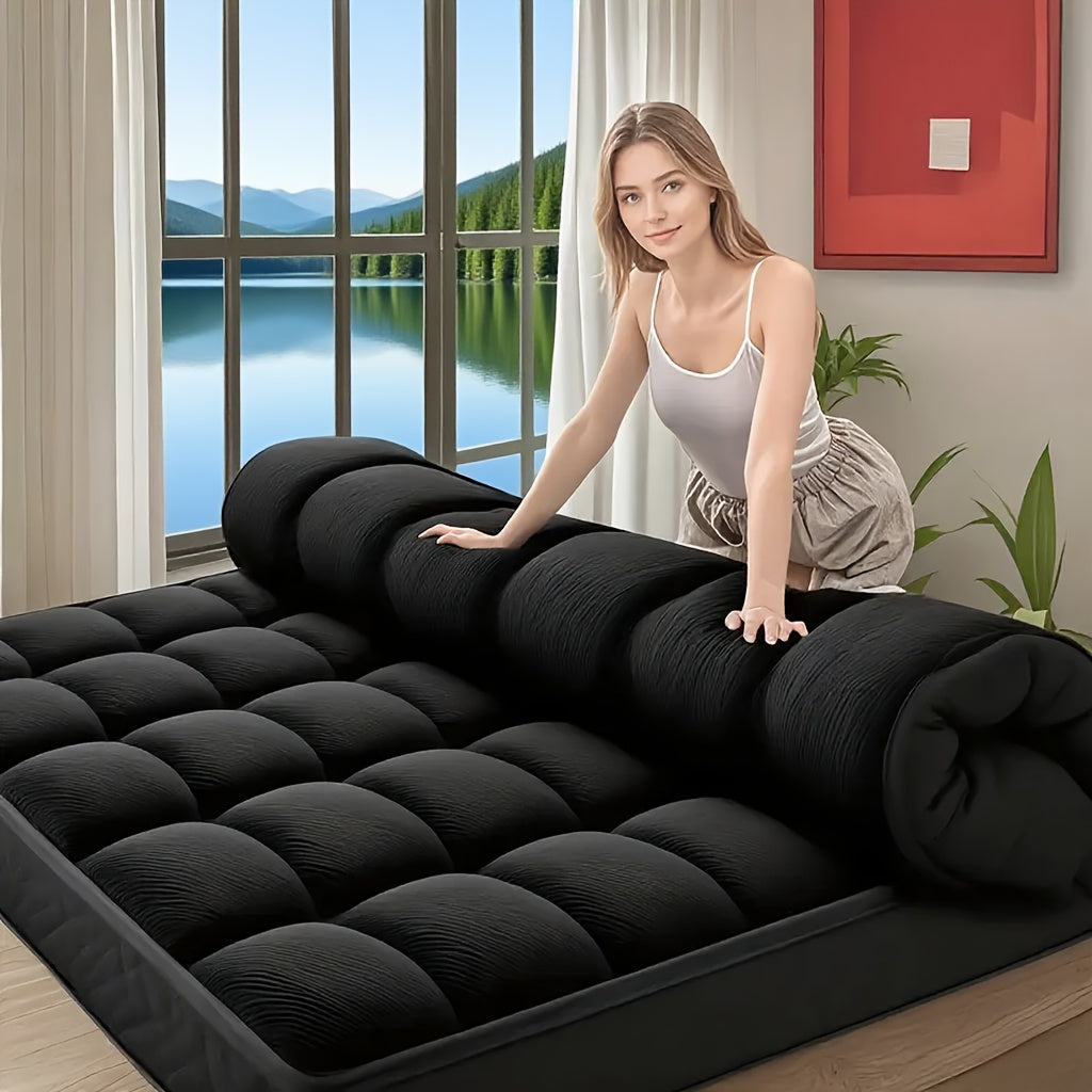 Cooling Bamboo Mattress Topper Breathable Soft and Comfortable Pad
