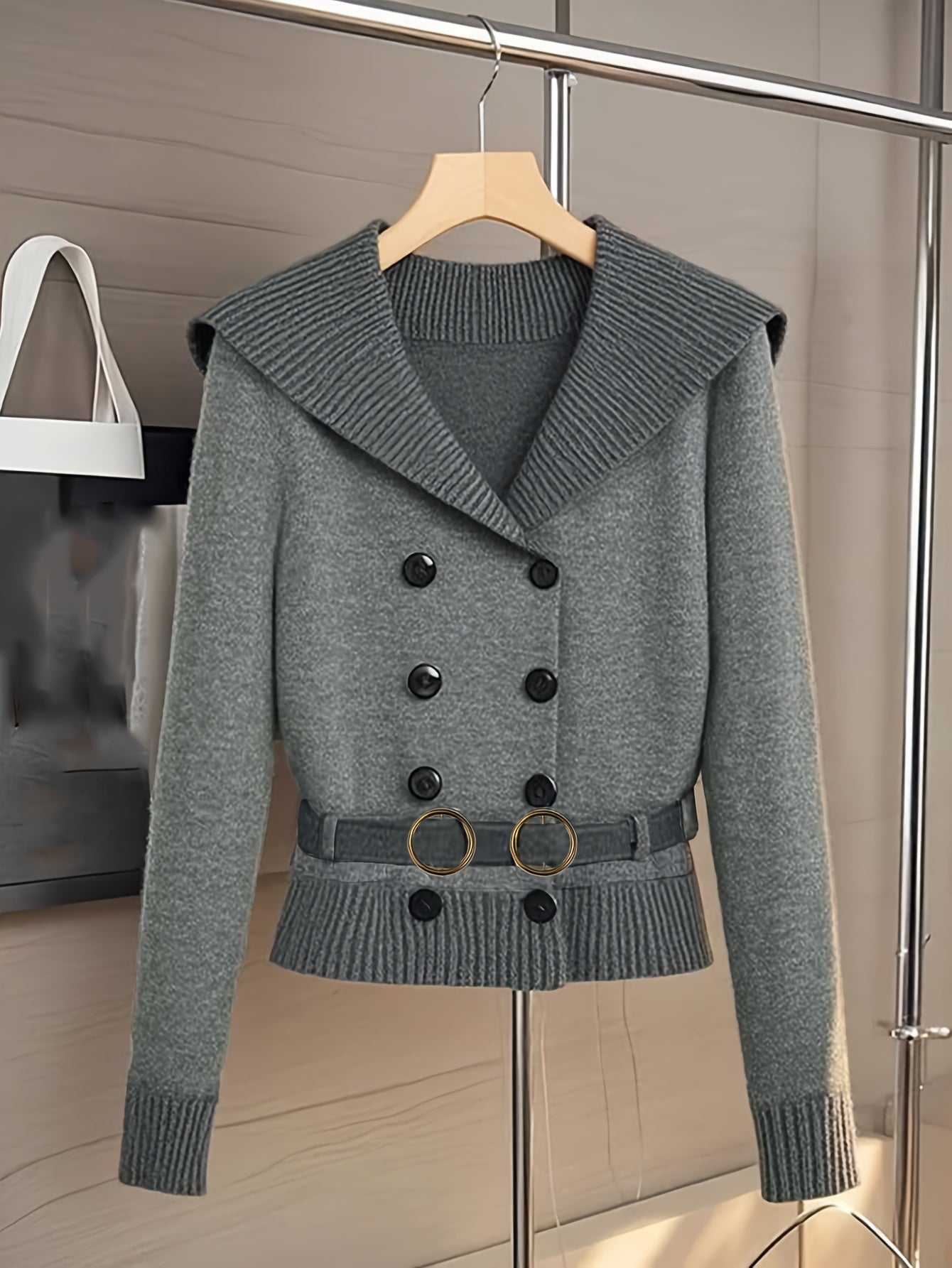 Stretch V Neck Cardigan Womens Office Wear Everyday