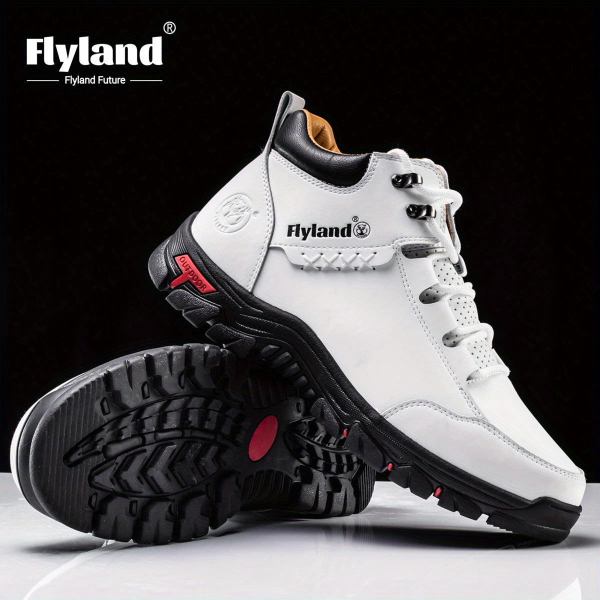 Flyland Vintage Leather Chukka Boots For Men Casual Work