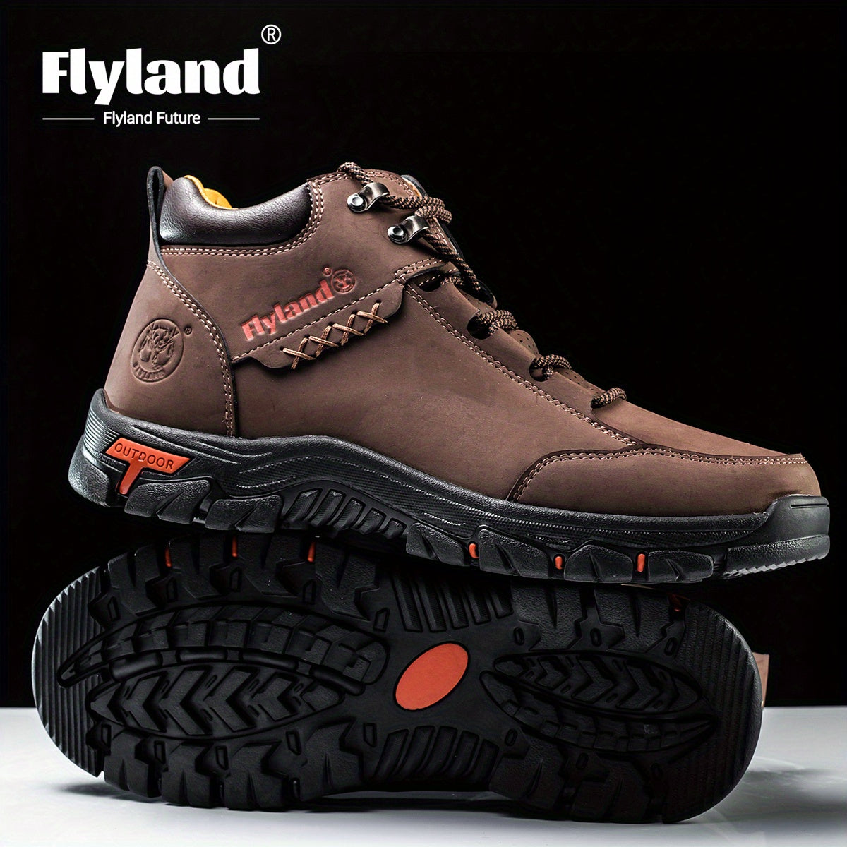 Flyland Vintage Leather Chukka Boots For Men Casual Work