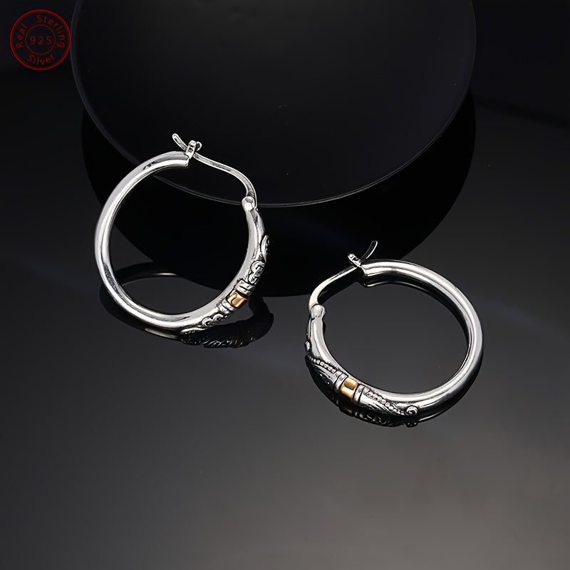 Sterling Silver Bali Style Hoop Earrings for Elegant Gifting