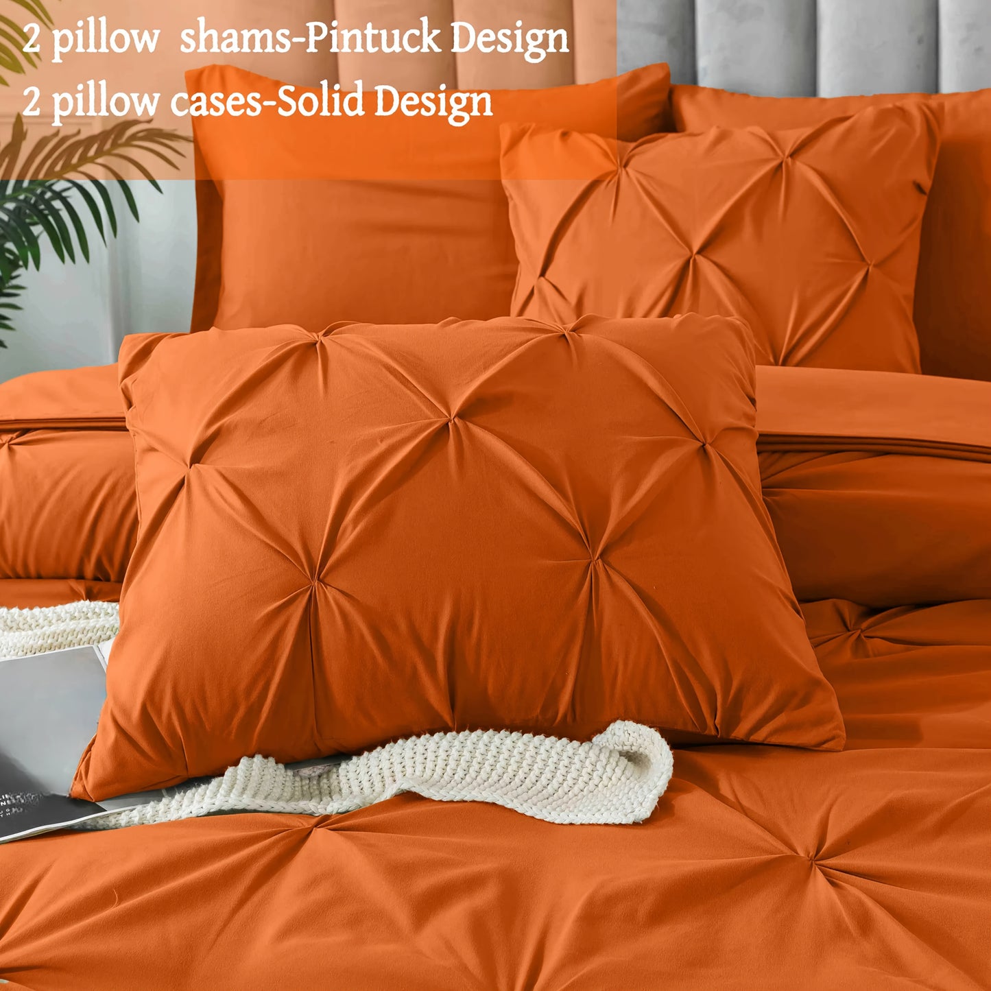 Cosybay 7pc Comforter Set Luxury Soft Bedding All Season