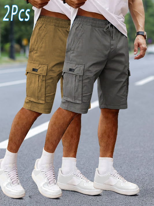 Style Bloom Living Men Cargo Shorts With Multiple Pockets