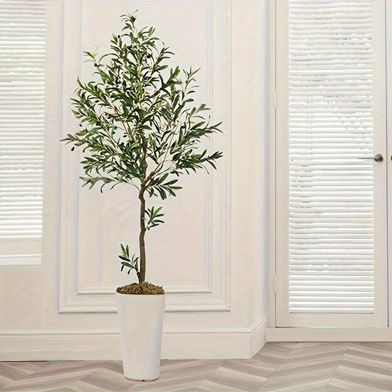 Vitalismod Artificial Olive Tree Indoor Potted Home Decor