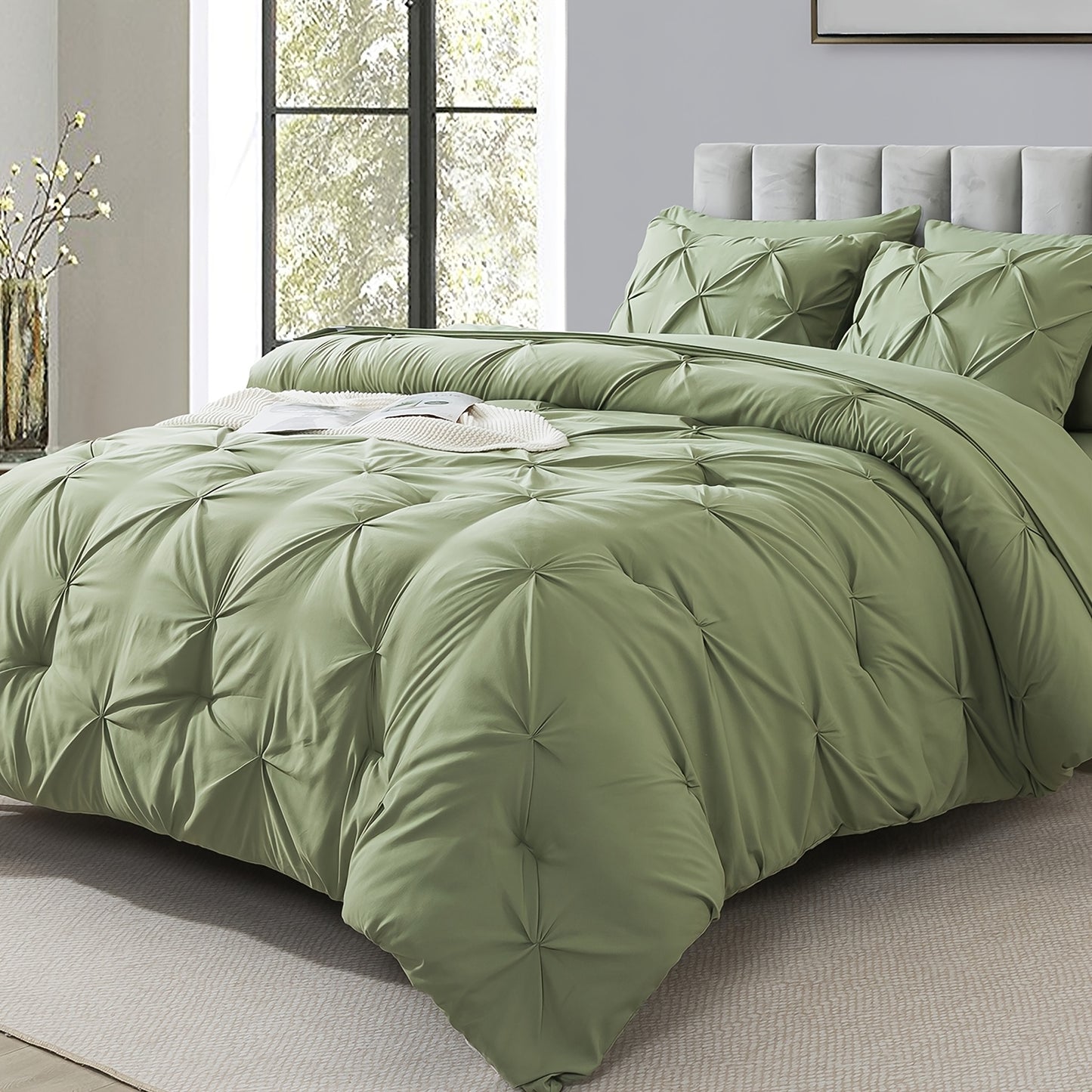 Cosybay 7pc Comforter Set Luxury Soft Bedding All Season