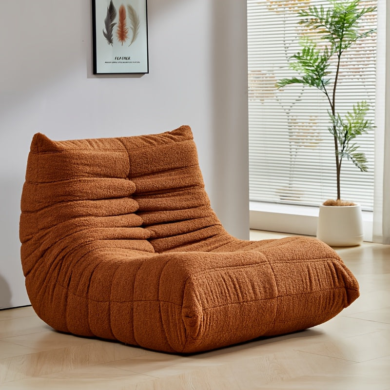 Comfortable Upholstered Bean Bag Chair Modern Floor Sofa
