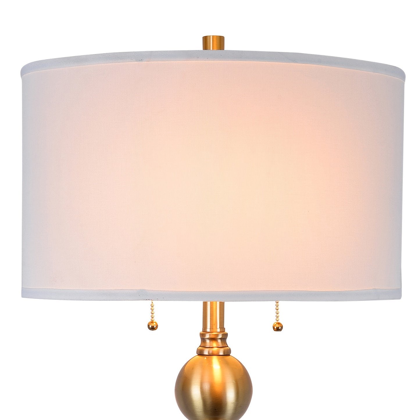 STANBOW Modern Floor Lamp With Linen Shade And Dual Pull