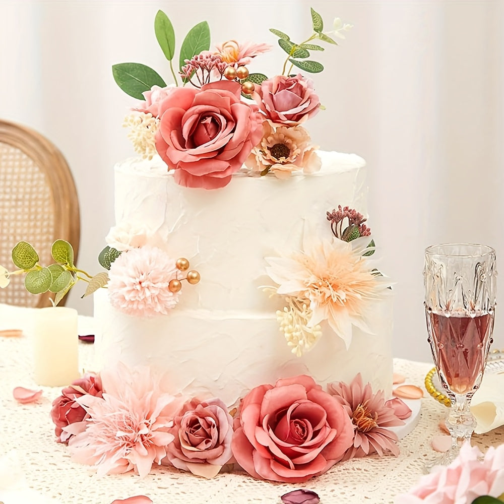 Everlasting Artificial Flowers Dahlias And Roses For Decor