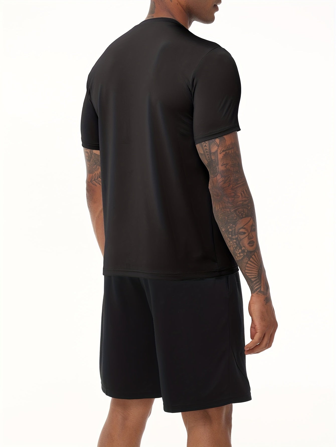 Exarus Men's Moisture Wicking Athletic Short Sleeve Shirt