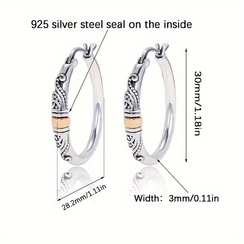 Sterling Silver Bali Style Hoop Earrings for Elegant Gifting