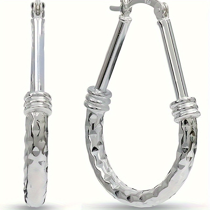 Elegant 925 Sterling Silver Hoop Earrings for Special Occasions