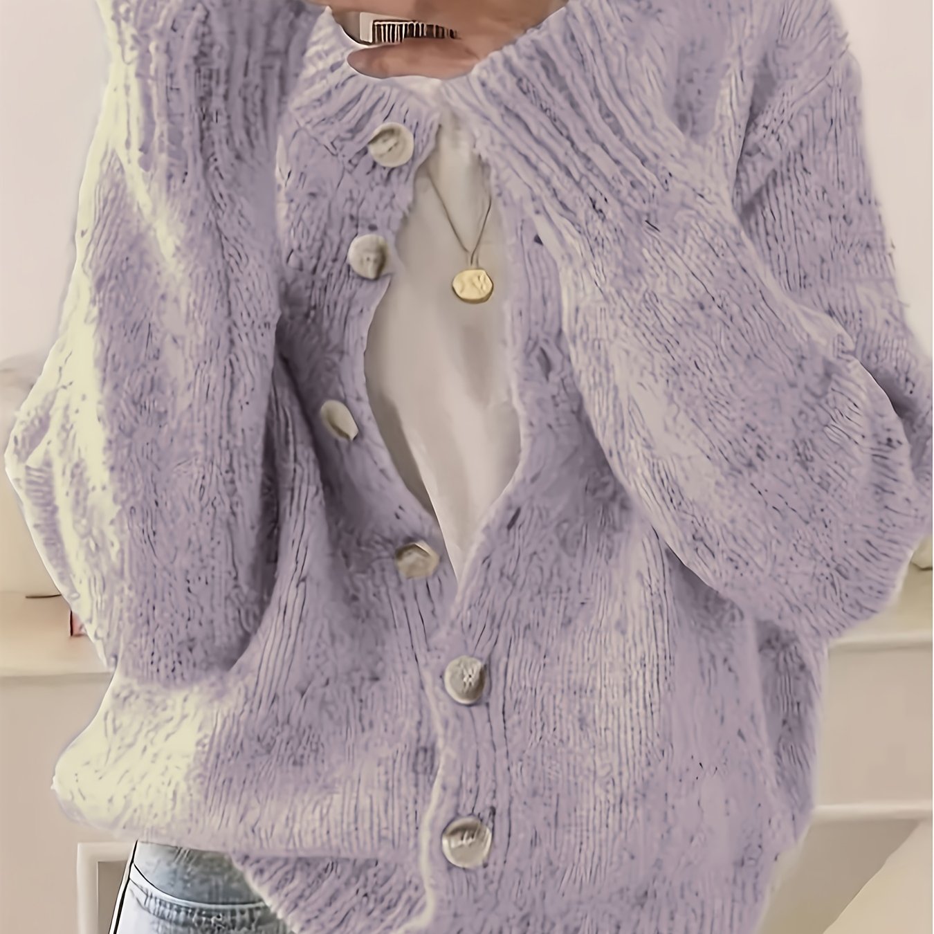 Elegant Women Cardigan Sweater Jacket All Seasons Layering