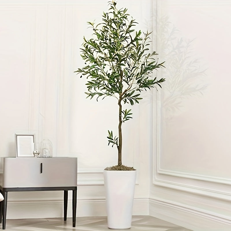 Vitalismod Artificial Olive Tree Indoor Potted Home Decor
