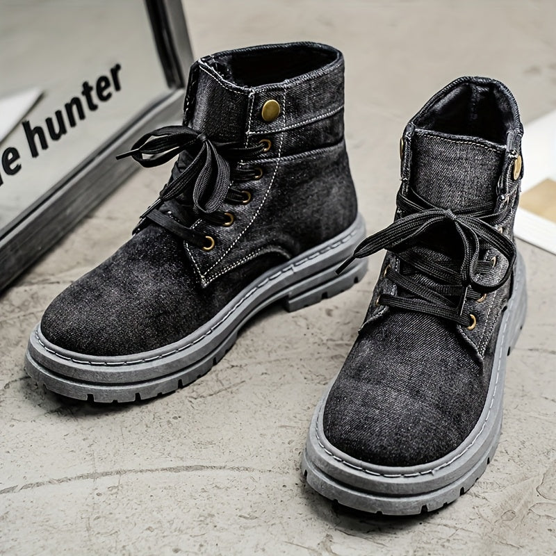 GSSZO High Top Lace Up Ankle Boots Season Streetwear