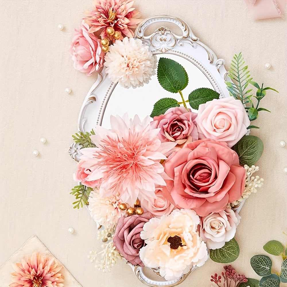 Everlasting Artificial Flowers Dahlias And Roses For Decor