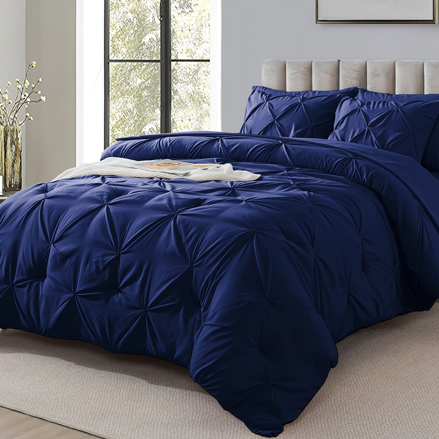 Cosybay 7pc Comforter Set Luxury Soft Bedding All Season