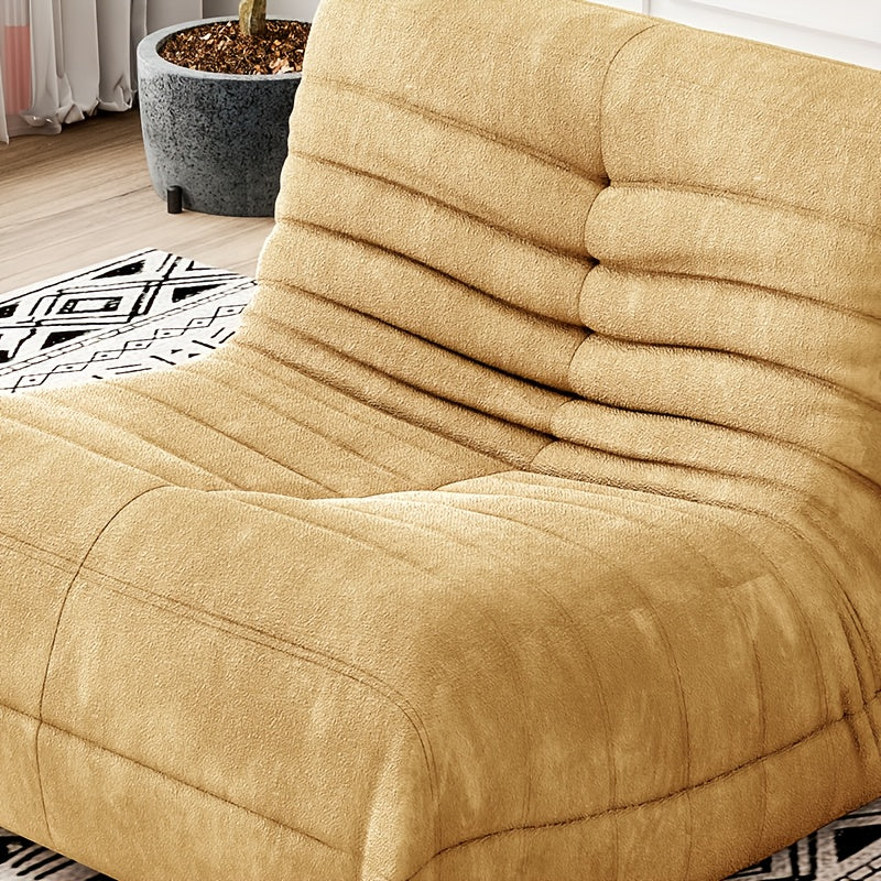 Comfortable Upholstered Bean Bag Chair Modern Floor Sofa