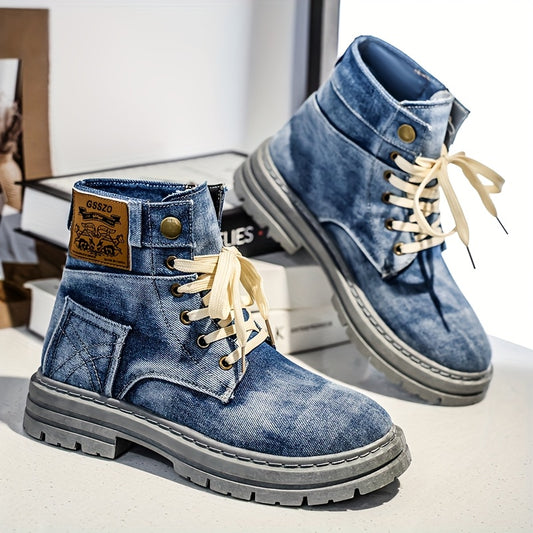 Vintage Inspired High Top Sneakers All Season Comfort