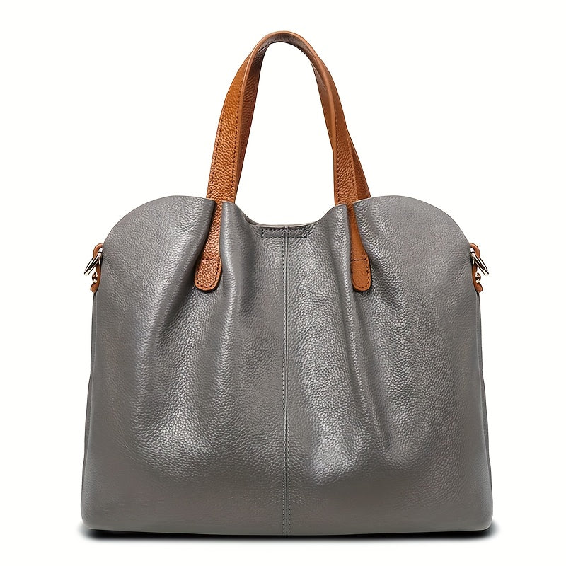 Genuine Leather Tote Bag For Women Crossbody Purse Everyday